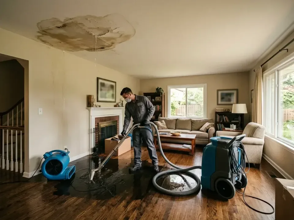 attic-pipe-burst-ceiling-drip-008 — frequently asked questions, Water Damage Restoration & Carpet Care in Warsaw, MO
